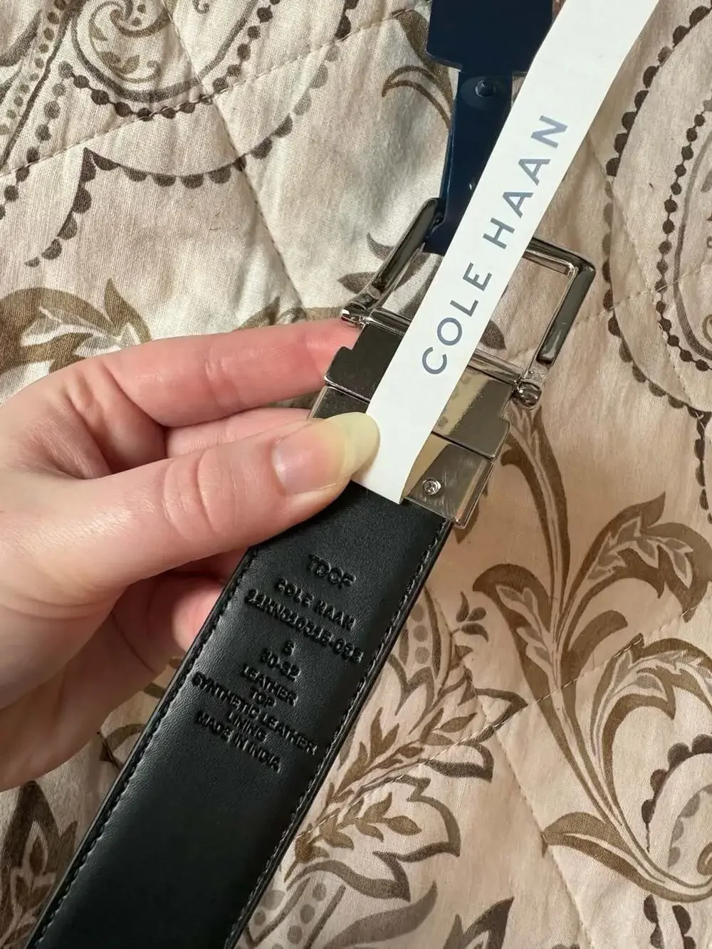 Cole Haan Reversible Brown and Black Leather Belt